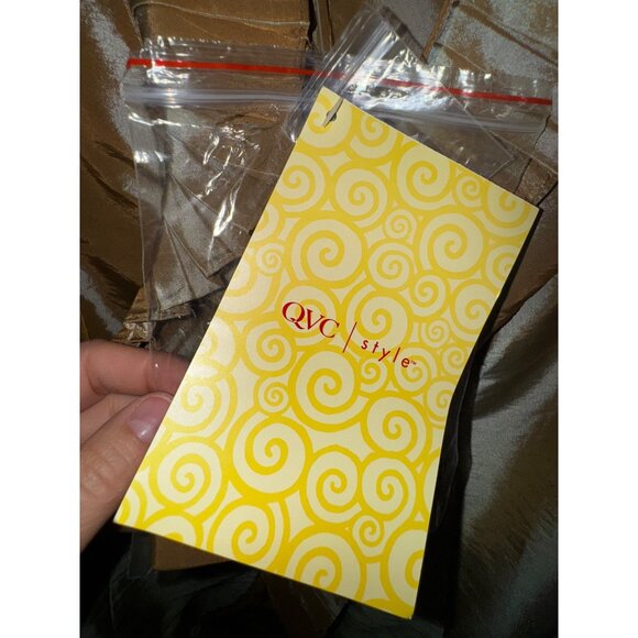 Victor Costa Occasion Gold Ruffle Belted‎ Jacket XS NWT QVC Glam Holiday Classic - Picture 6 of 9